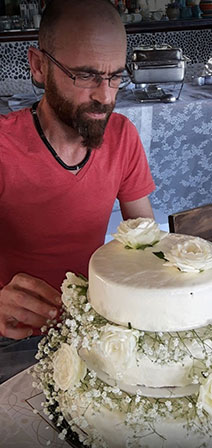 Wedding cake in Sifnos